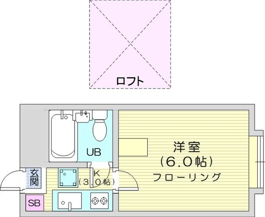 西１１丁目駅 徒歩10分 3階の物件間取画像